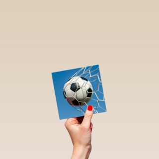 voetbal in het net