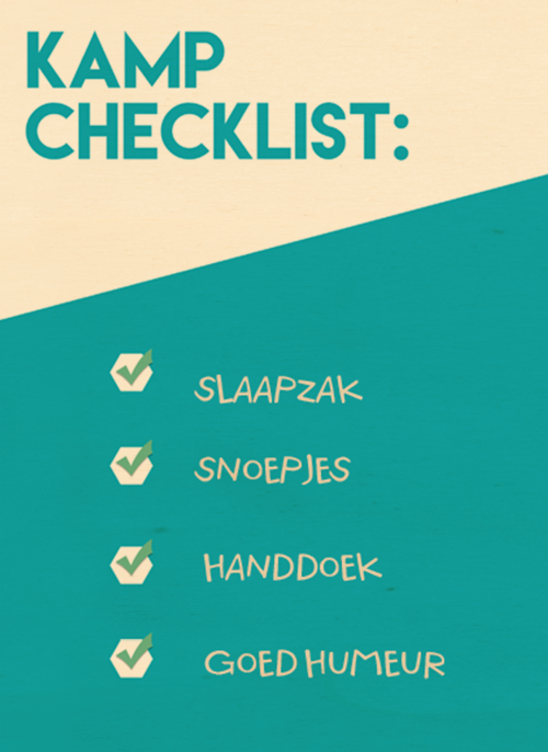 sporta op kamp kaart checklist