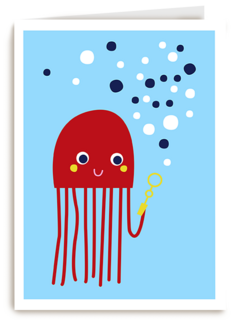 Zwemdiploma kaart met kwal