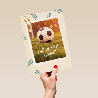 Proficiat met je Lentefeest voetbal