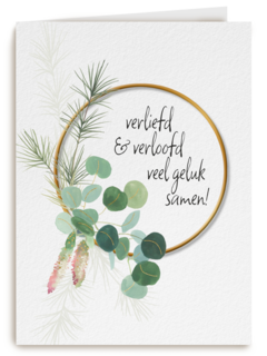 Verloofdkaart Veel geluk samen