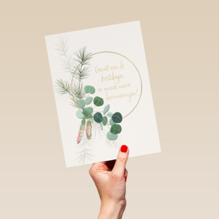 Kerstkaart hip Maak mooie herinneringen