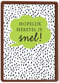 Beterschapskaart operatie Hopelijk herstel je snel