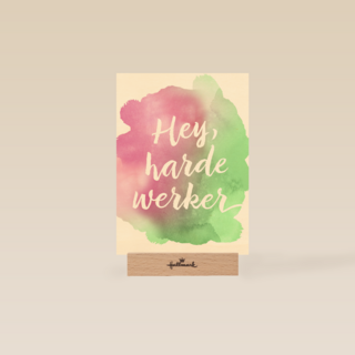 harde werker op aquarel