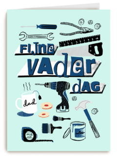 vaderdag kaart gereedschap