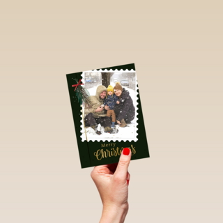 Kerst Foto postzegel