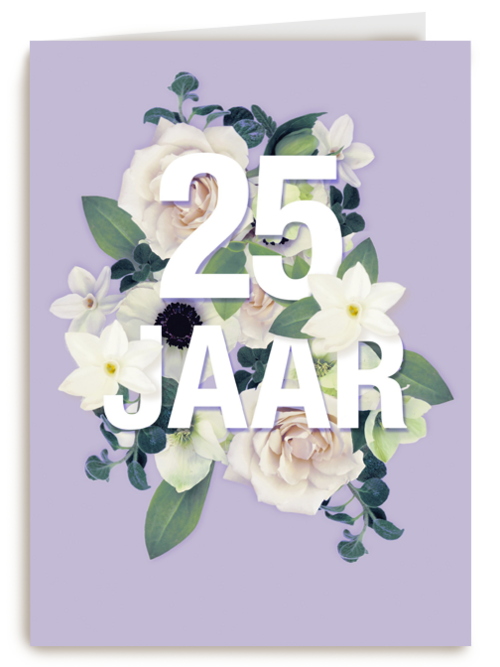 Kaart Hallmark | Huwelijksjubileum | Boeket Voor Vijfentwintig Jaar