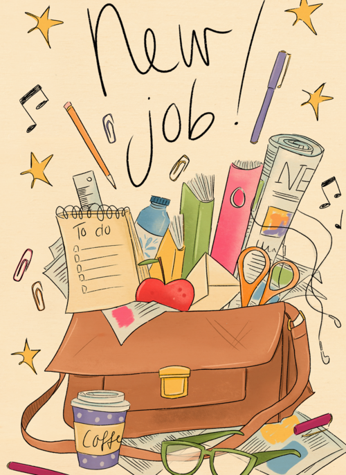 Houten Kaart Nieuwe Baan | Houten Kaart Hallmark | Nieuwe Baan | Matia Studio New Job