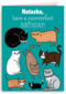 verjaardag vrouw grappig have a purrrrfect birthday