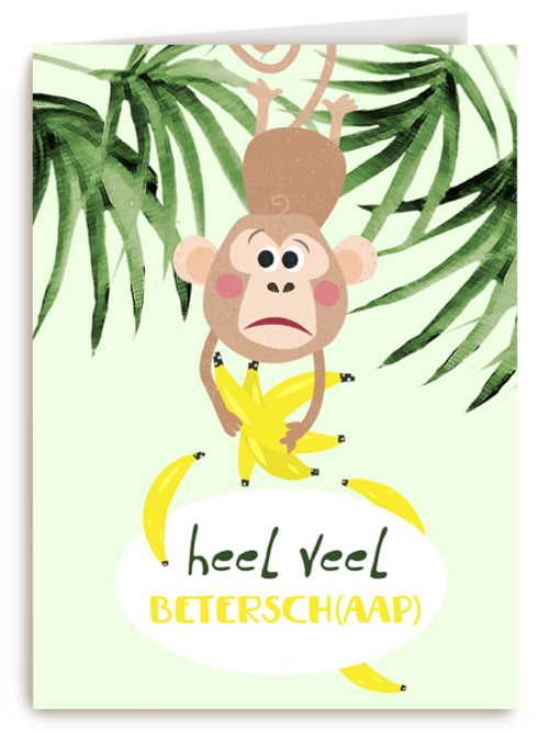 heel veel beterschap met deze bananen
