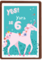 Yes meisje is zes