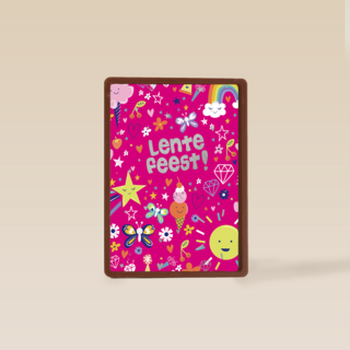 Lentefeest vrolijk roze