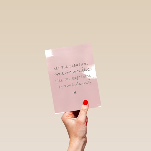 condoleance let the beautiful memories fill your heart