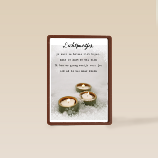 een lichtpuntje voor jou