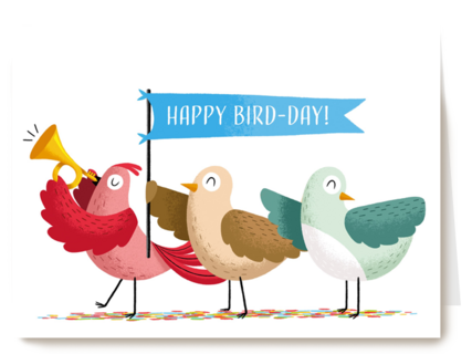 Verjaardagskaart Happy Birdday Folio