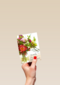Verjaardagskaart vaas met bloemen