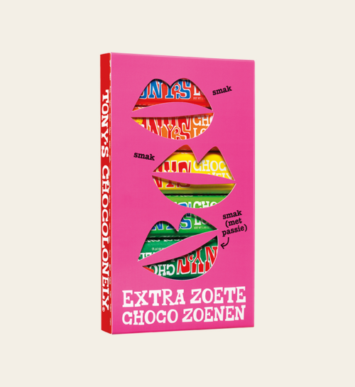 Tony Chocolonely Proeverijtje Kusjes