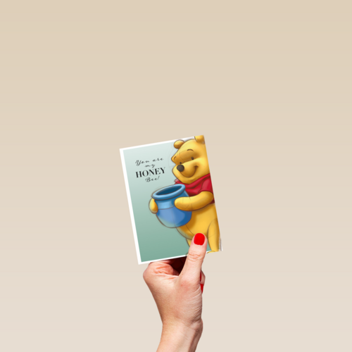 Valentijnskaart Winnie the Pooh