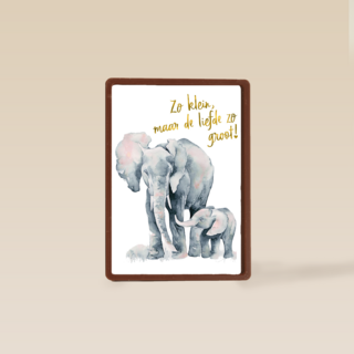 de grote liefde van een olifant