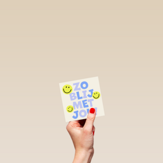 Zo blij met jou smileys