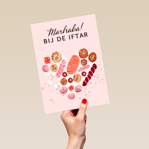 ramadan kaart Marhaba bij de iftar