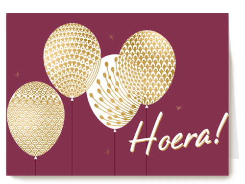 Verjaardagskaart Hallmark | Verjaardag Kaart Gouden Ballonnen