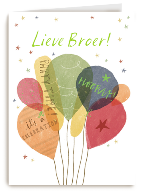 Verjaardagskaart Hallmark | Hooray Party Time Ballonnen