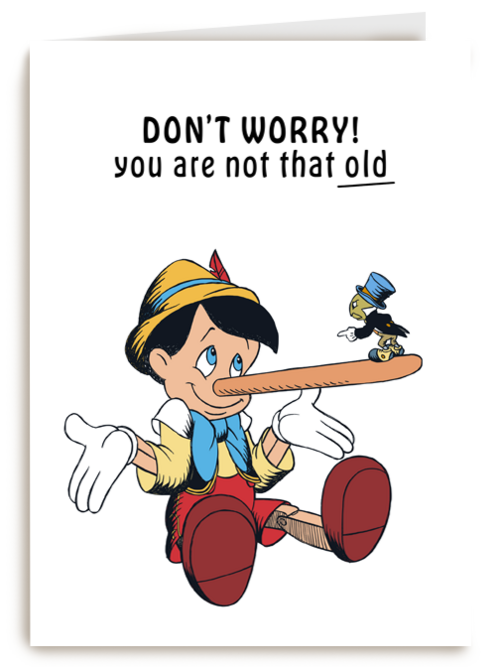 Verjaardagskaart Pinocchio