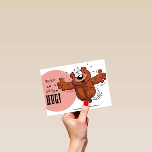 funny mail this is a paper hug