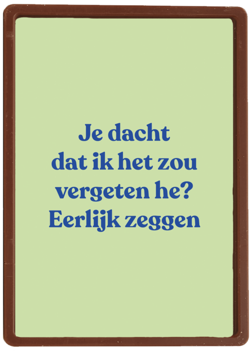 Je dacht dat ik het zou vergeten he andc