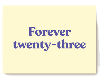 Verjaardagskaart man vrouw Forever twenty three