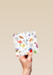 Kaart flowers by Marjolein Bastin Blanco bloemen en vlinders