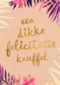 Trouwdagkaart Een dikke felicitatie knuffel