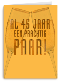 Al 45 jaar een prachtig paar