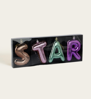 Star Letters Ornament