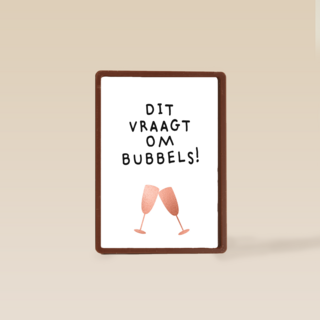 Felicitatie kaart man vrouw dit vraagt om bubbels