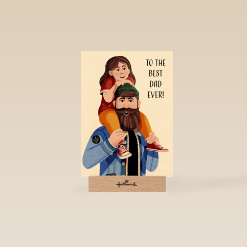 vaderdagkaart folio to the best dad ever