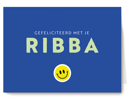 Rijbewijs gefeliciteerd met je ribba kaart