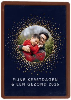 Nieuwjaar 2026 Fijne kerstdagen fotokaart