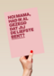 moederdag kaart hip de liefste