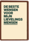 Beste wensen lievelingsmensen AndC