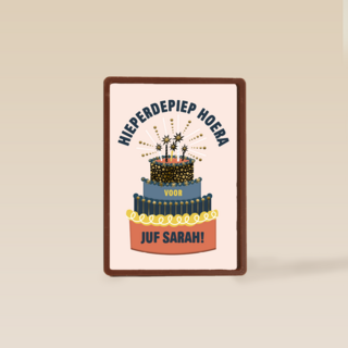 hieperdepiep hoera me een taart