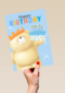 Forever Friends Happy Birthday cake blue