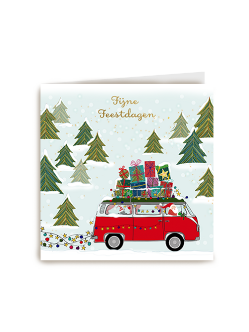 Kerstkaart Hallmark | Turnowsky Kerstmis Auto Met Cadeaus