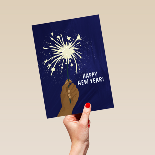 Nieuwjaar kaart Sterretjes