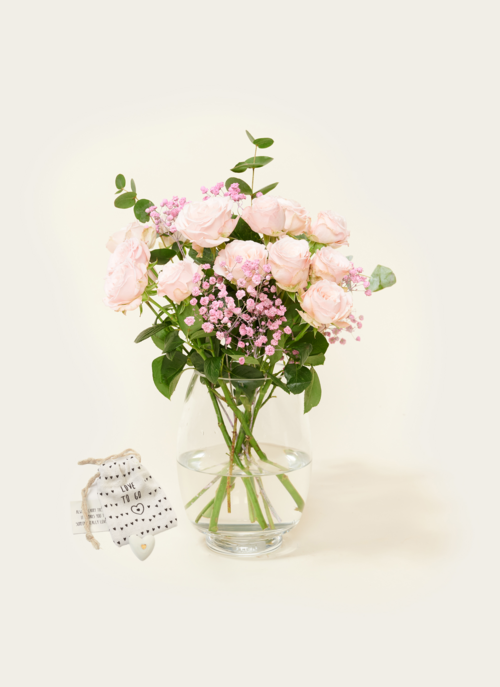 Brievenbusbloemen Ombre Rosa Met Gelukshartje | Hallmark Cadeau Bloemen En Planten |