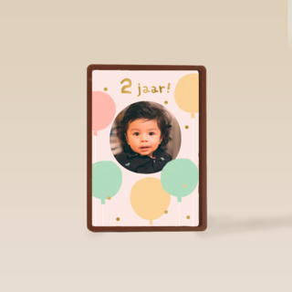 Twee jaar ballonnen fotokaart