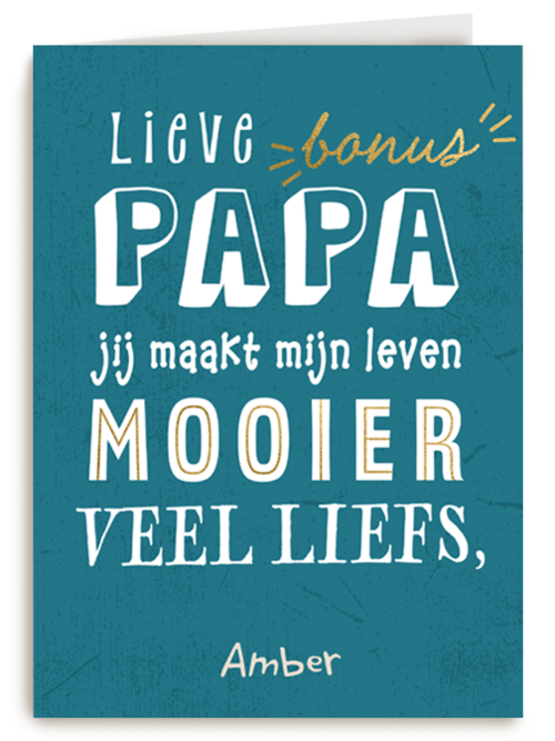 Kaart Hallmark | Vaderdag | Vaderdag Kaart Lieve Bonus Papa