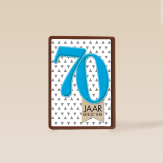 zeventig blauw driehoeken