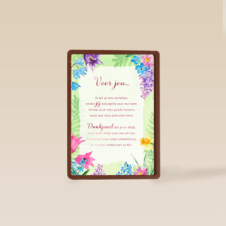 Bedanktkaart Voor jou More than Words